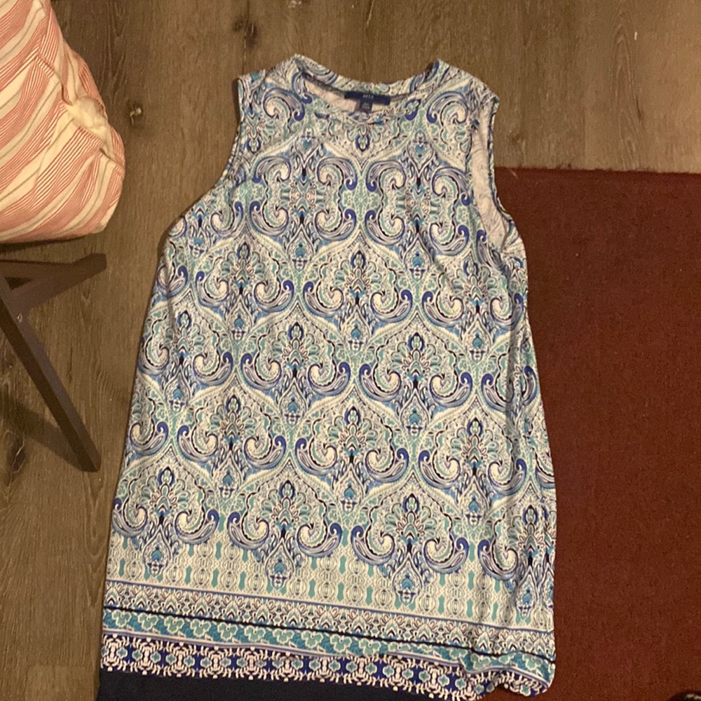 APT .9 PXL Blue and teal paisley dress